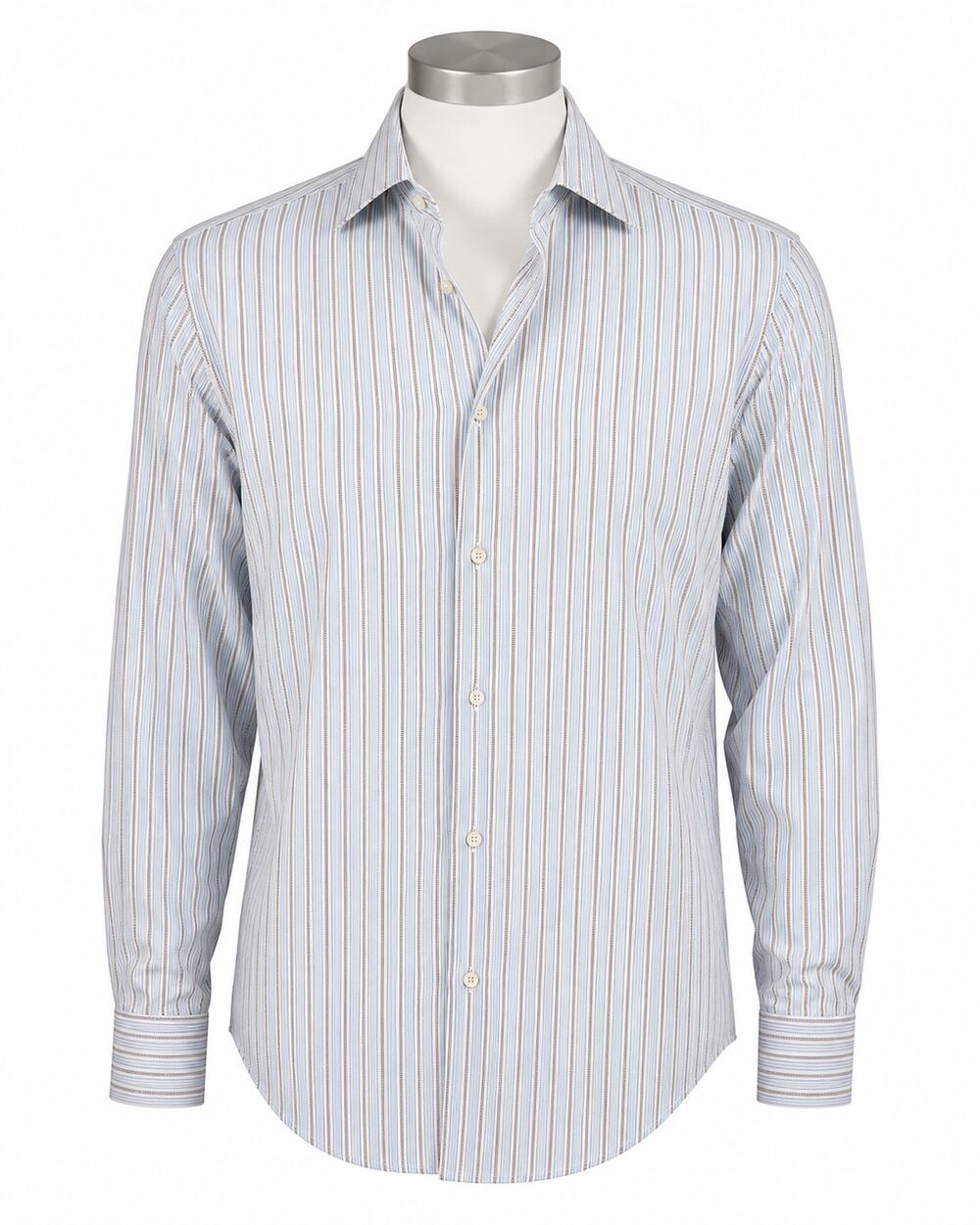 Robert Graham Men Blue Stripe Button Down Shirt Size 43 17